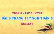 Bài 6 trang 117 SGK Toán 6 Tập 1 Chân trời sáng tạo